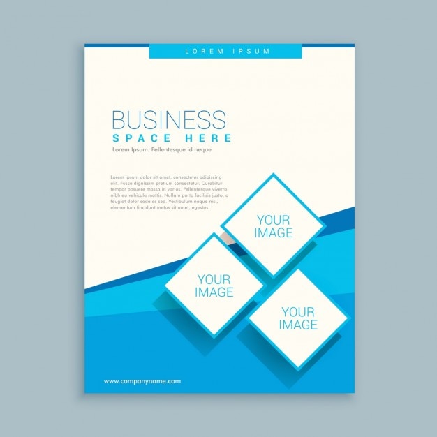 Free Vector Abstract Business Brochure With Rhombus