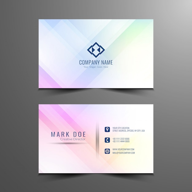 Abstract business card design template