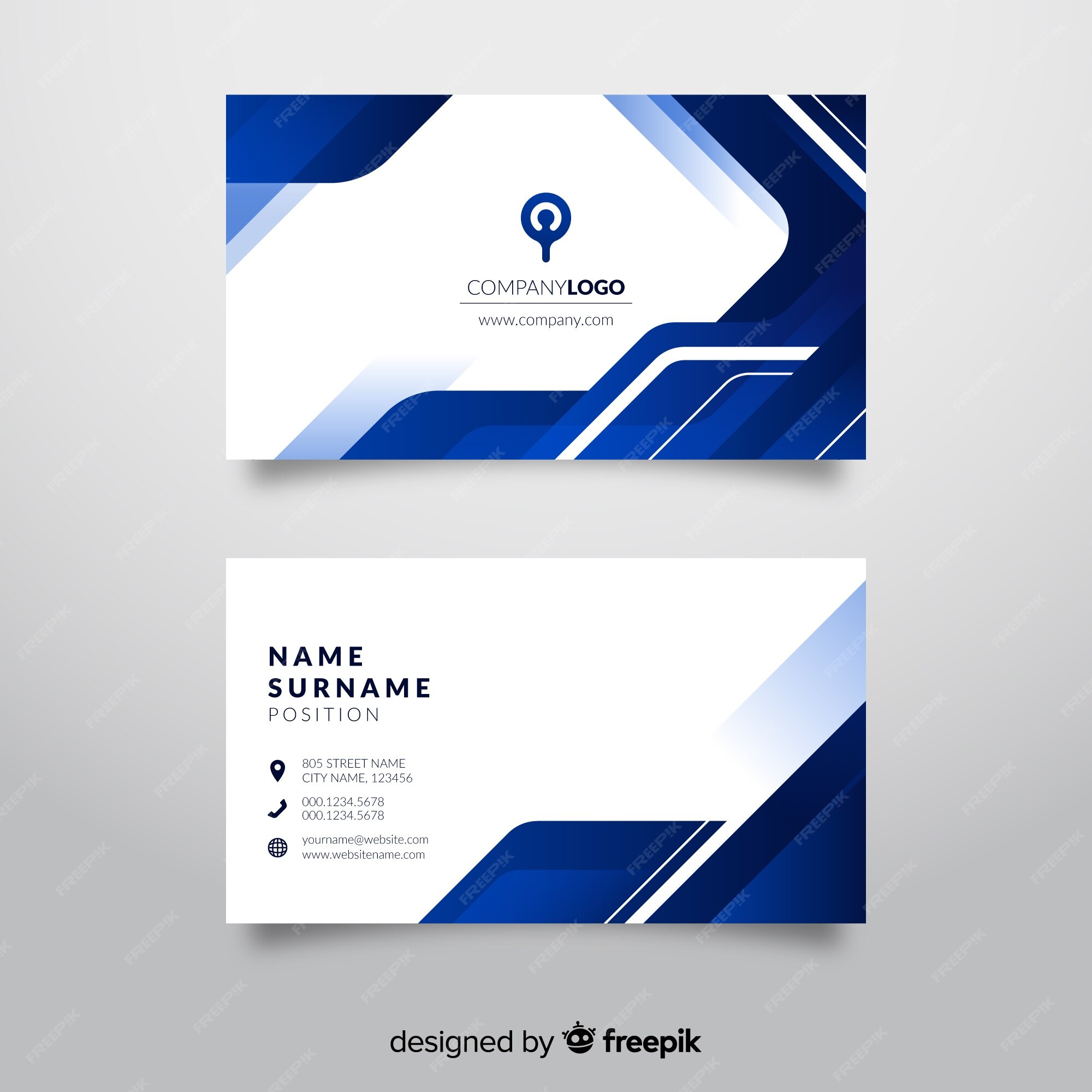 Free Vector | Abstract business card template