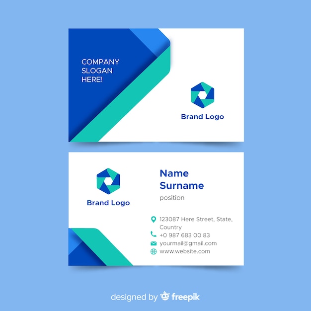 Download Free Abstract Business Card Template Free Vector Use our free logo maker to create a logo and build your brand. Put your logo on business cards, promotional products, or your website for brand visibility.