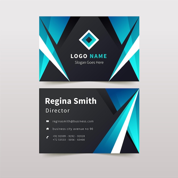 Download Free Download This Free Vector Abstract Business Card With Shapes And Use our free logo maker to create a logo and build your brand. Put your logo on business cards, promotional products, or your website for brand visibility.