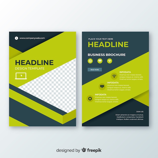 Free Vector Abstract Business Flyer Template