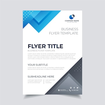 Free Vector | Abstract business flyer template