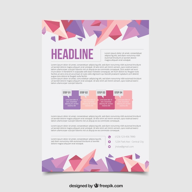 Abstract business poster template