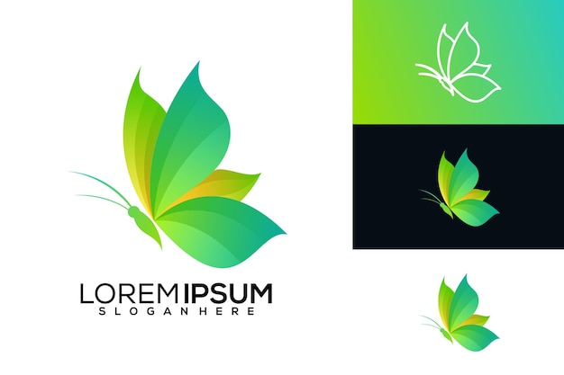 Premium Vector | Abstract butterfly logo