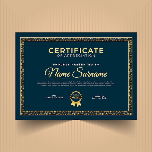 Premium Vector | Abstract certificate design