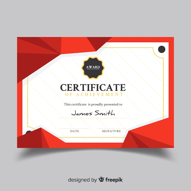 Abstract certificate template Vector | Free Download