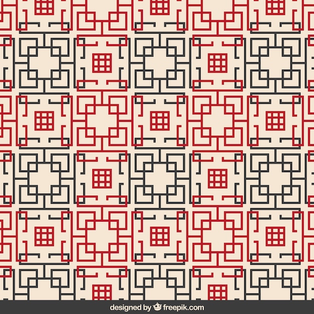 Abstract chinese geometric pattern