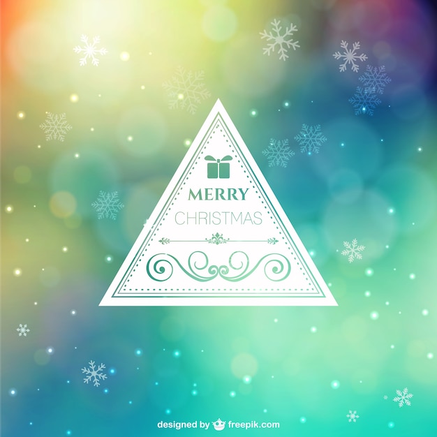 Abstract Christmas card Vector Free Download