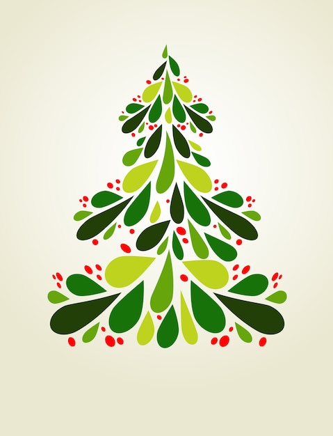 Premium Vector | Abstract christmas tree background for poster, banner ...