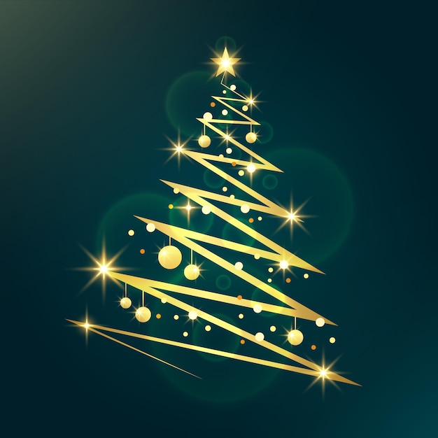 Free Vector Abstract christmas tree