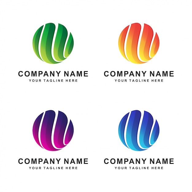 Download Free Abstract Circle Modern Logo With Diferrent Color Premium Vector Use our free logo maker to create a logo and build your brand. Put your logo on business cards, promotional products, or your website for brand visibility.