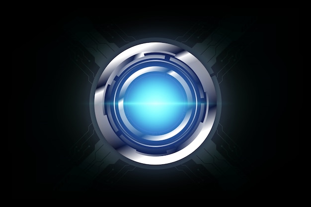 Abstract circle pattern modern hi tech sports concept background Premium Vector