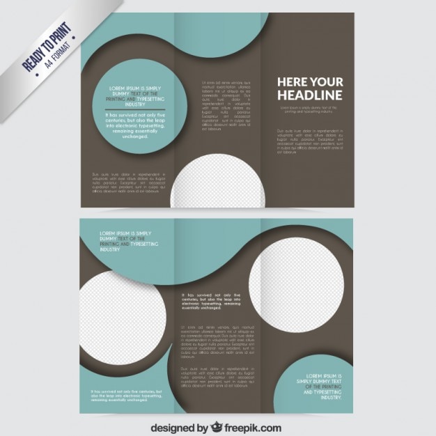 Free Vector | Abstract circles brochure