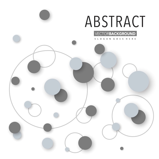 Abstract circular layout background