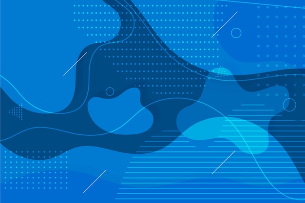 Abstract classic blue background with dots and stains Free Vector
