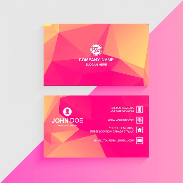 Download Free Abstract Colorful Business Card Template Design Free Vector Use our free logo maker to create a logo and build your brand. Put your logo on business cards, promotional products, or your website for brand visibility.