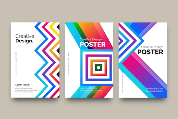 Premium Vector | Abstract colorful covers