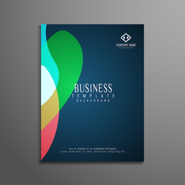 Free Vector Abstract Colorful Elegant Business Brochure Design