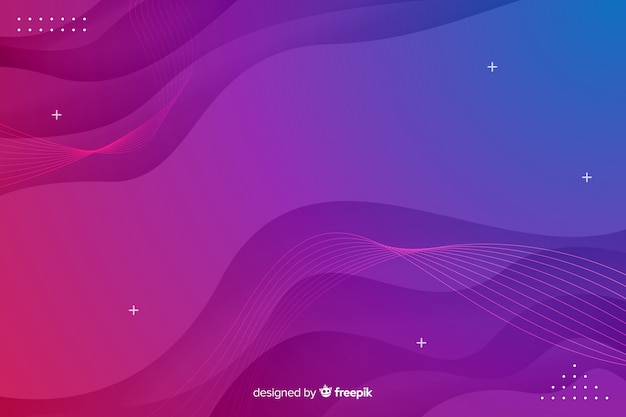 Abstract colorful flow shapes background Free Vector