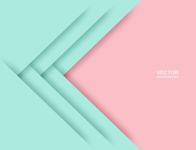 Abstract Colorful Pastels Pink Mint Green Geometric Shape