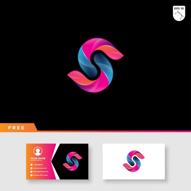 Download Free Abstract Colorful S Letter Logo In Gradient Color And Business Use our free logo maker to create a logo and build your brand. Put your logo on business cards, promotional products, or your website for brand visibility.