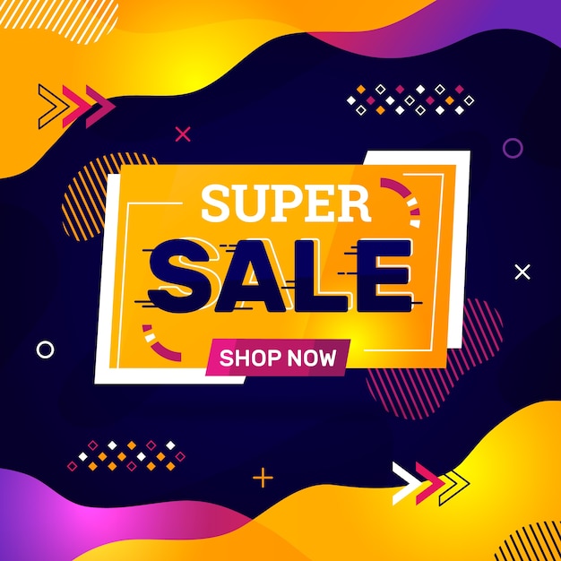 Free Vector | Abstract colorful sales banner