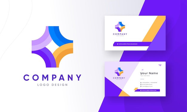 Premium Vector | Abstract colorful star logo with corporate business ...