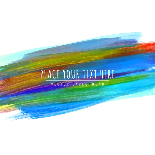 Abstract colorful watercolor background Free Vector