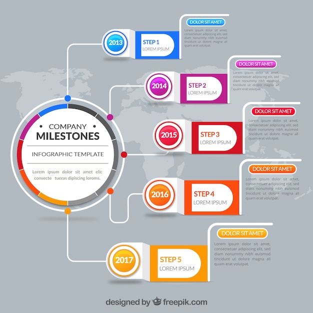 Download Free Vector | Abstract company infographic