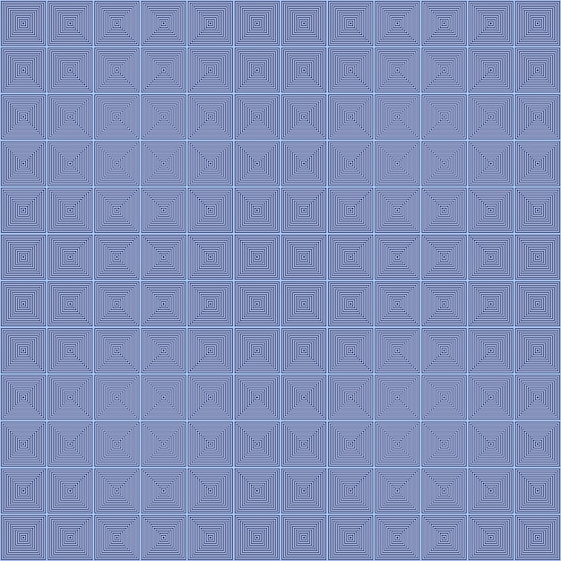 Abstract concentric line square mosaic background Free Vector