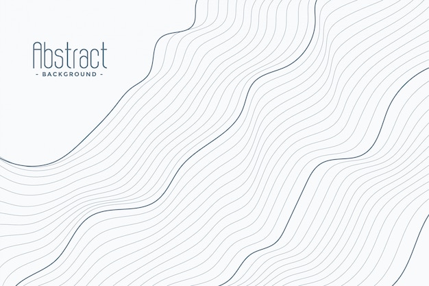 Abstract contour lines on white background Vector | Free Download