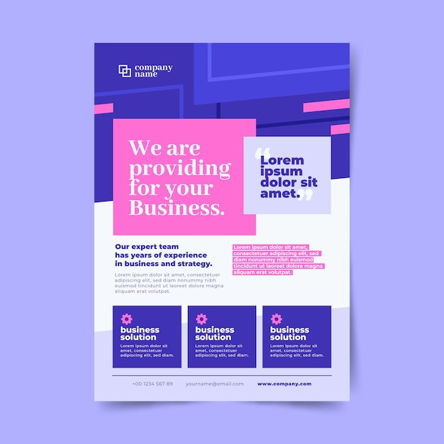 Free Vector | Abstract corporate business flyers