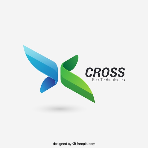 Download Free Abstract Cross Logo Premium Vector Use our free logo maker to create a logo and build your brand. Put your logo on business cards, promotional products, or your website for brand visibility.