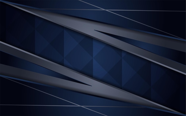 グラデーショングレーと抽象的な紺色の背景 プレミアムベクター