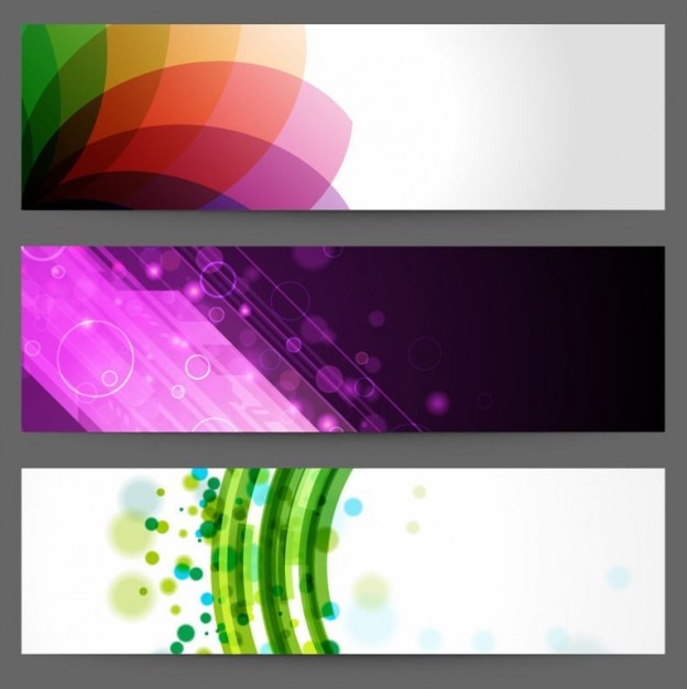 Free Vector | Abstract design banners