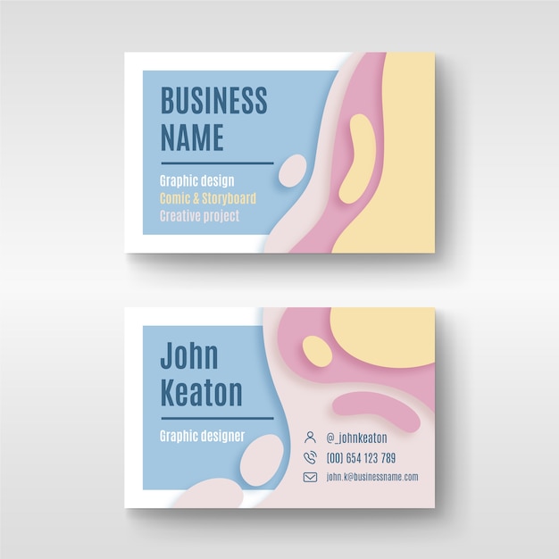 Download Free Abstract Design Business Card For Graphic Designer Free Vector Use our free logo maker to create a logo and build your brand. Put your logo on business cards, promotional products, or your website for brand visibility.
