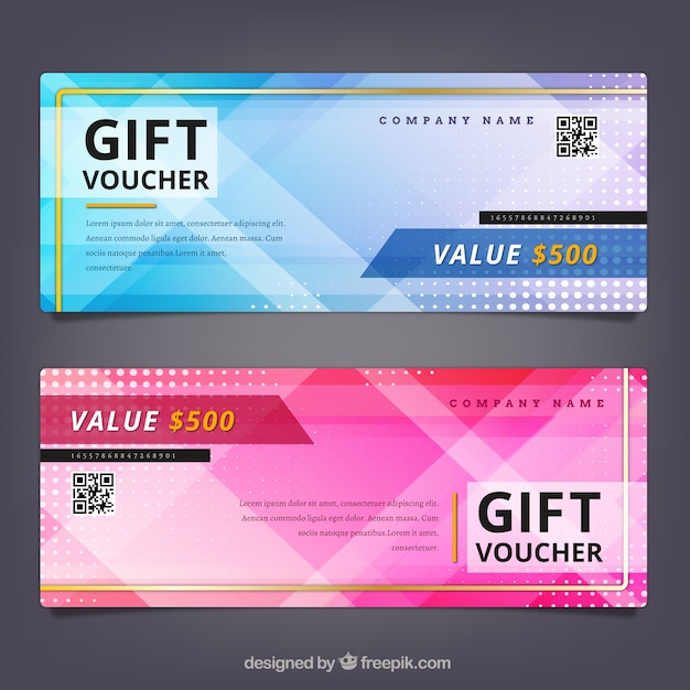 Abstract Discount Coupons 