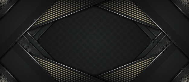 Premium Vector | Abstract dynamic modern dark and golden dot background