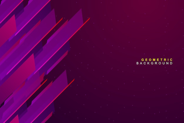 Abstract dynamic modern vibrant geometric background Premium Vector