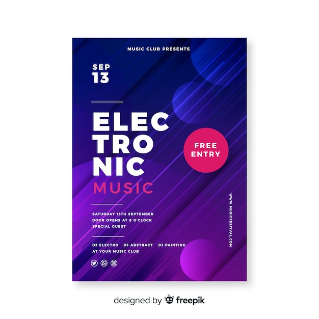 E Poster Template Free Download