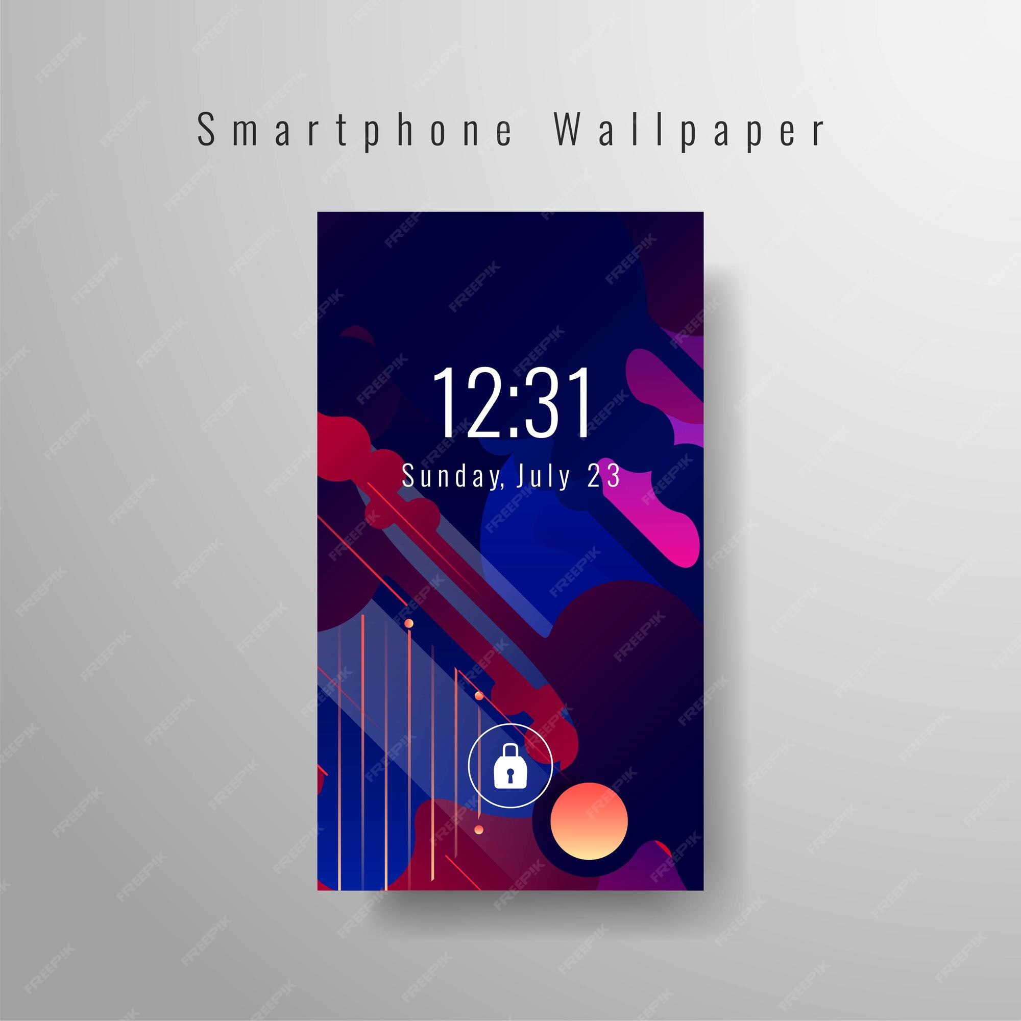 Free Vector | Abstract elegant smartphone wallpaper design