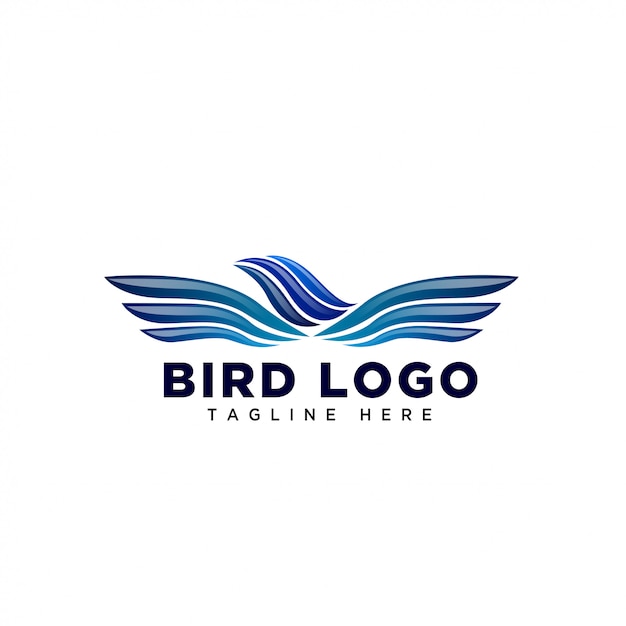 Premium Vector | Abstract feather eagle bird logo