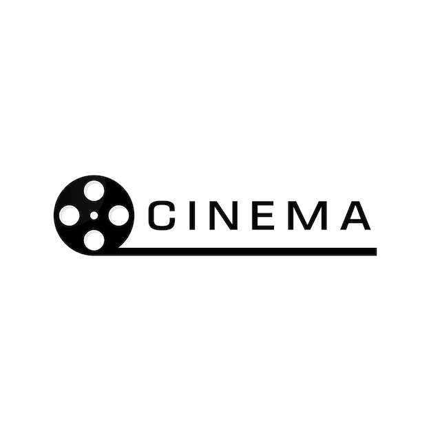 Premium Vector Abstract Film Strip Cinema Logo Design Template