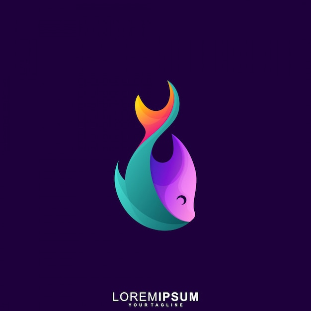 Premium Vector | Abstract fish premium logo