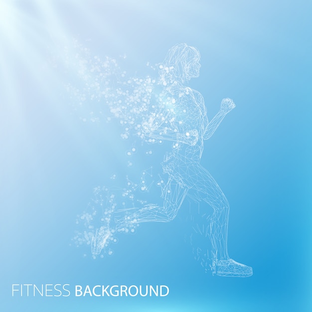 Premium Vector Abstract Fitness Background