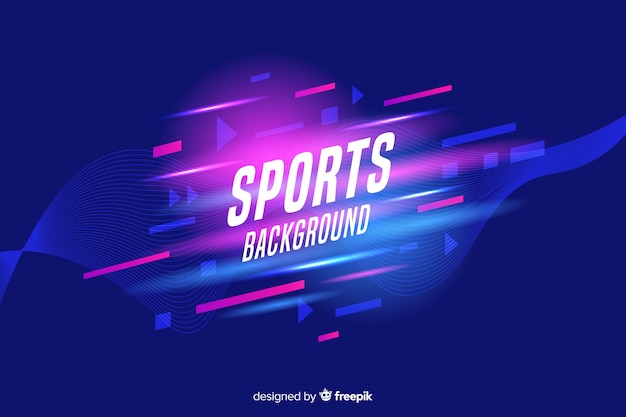 Free Vector | Abstract flat shapes sport background