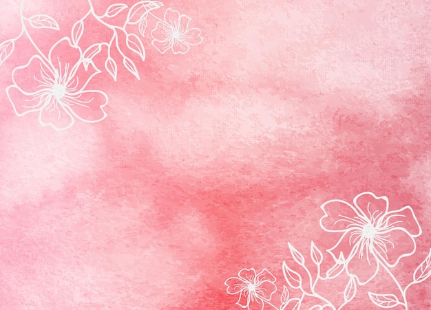 Premium Vector | Abstract floral watercolor shading brush background ...