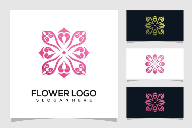 Premium Vector | Abstract flower logo illustration