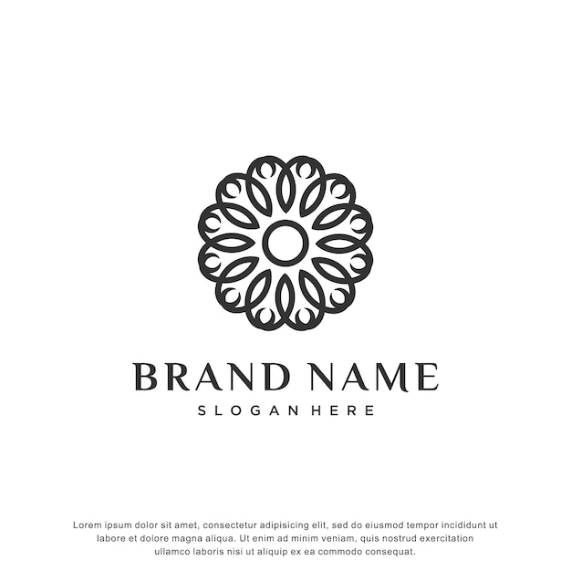 Download Free Abstract Flower Logo Inspiration Modern Design Premium Vector Use our free logo maker to create a logo and build your brand. Put your logo on business cards, promotional products, or your website for brand visibility.